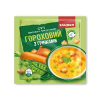Суп миттєвого приготування Vale 30x20 г Гороховий з грінками