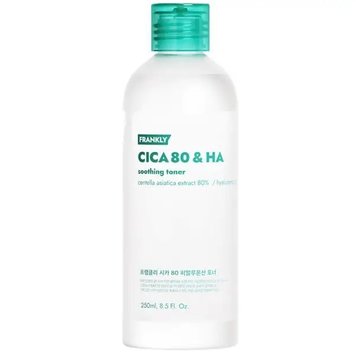 Тонер заспокійливий з комплексом центелли Frankly (Cica 80 & HA Soothing Toner) 260 мл