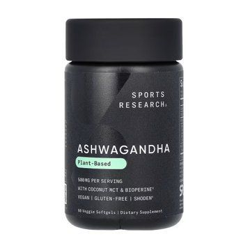 Ашваганда Sport Research Ashwagandha 500 mg 60 вег. м&rsquo;яких капсул