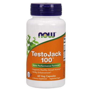 Бустер тестостерону Now Foods Testo Jack 100 (60 капс) тісто джек