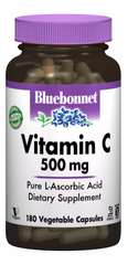 Витамин С Bluebonnet Nutrition Vitamin C 500 мг 180 вег капсул