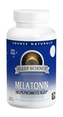 Мелатонін 1 мг, Sleep Science, Source Naturals, 200 таблеток