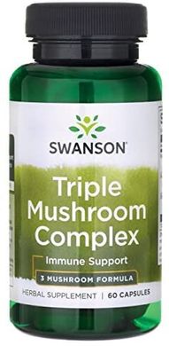 Грибний комплекс Swanson Triple Mushroom Complex 60 капсул