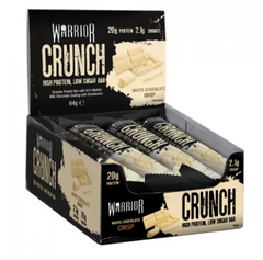 Фітнес батончики Warrior Crunch, High Protein, Low Sugar Bar 12x64 г White Chocolate Crisp