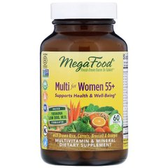 Мультивітаміни для жінок 55+, Multi for Women 55+, MegaFood, 60 таблеток