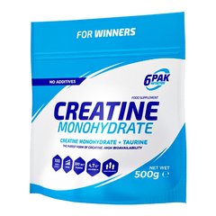 Креатин моногідрат 6Pak Creatin Monohydrate 500 грам Лимон