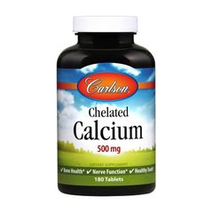 Кальцій хелат Carlson Labs Chelated Calcium 500 mg 180 таб