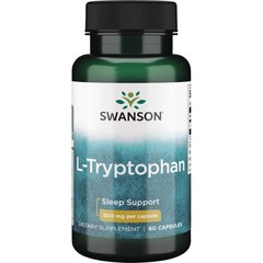 L-триптофан Swanson L-Tryptophan 500 mg 60 капсул