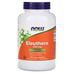 Элеутерококк Now Foods Eleuthero 500 mg 250 капсул