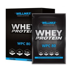 Сироватковий протеїн концентрат Willmax Whey Protein 80 MIX 15 x 40 грам