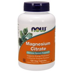 Магній Now Foods Magnesium Citrate 120 капс