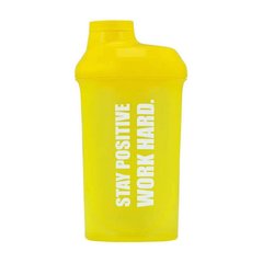 Шейкер спортивний Olimp Спортивний шейкер Shaker "STAY POSITIVE WORK HARD" (500 мл) yellow