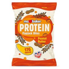 Протеиновый батончик Ma Baker Protein Flapjack Bites 75 г peanut butter