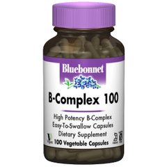 Б-Комплекс 100, Bluebonnet Nutrition, 100 гелевих капсул