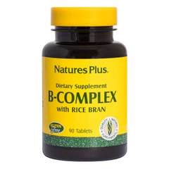 Б-Комплекс з рисових висівок, Nature's Plus, 90 Таблеток