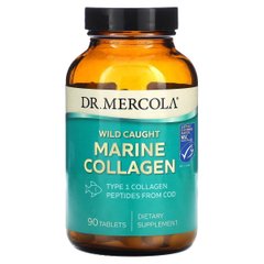 Морской коллаген из дикой рыбы, Wild Caught Marine Collagen, Dr. Mercola, 90 таблеток