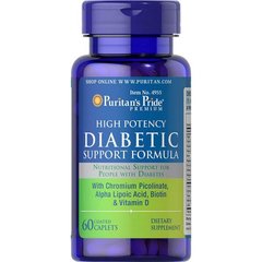 Вітаміни для діабетиків Puritan's Pride Diabetic Support Formula 60 капсул