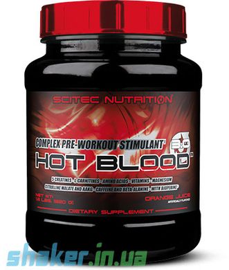 Передтренувальний комплекс Scitec Nutrition Hot Blood 3.0 (820 г) tropical punch