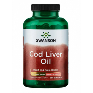 Олія печінки тріски Swanson Cod Liver Oil 700 mg 250 капсул