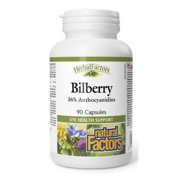 Чорниця Natural Factors Bilberry 40 mg 90 капсул