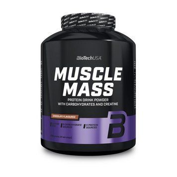 Гейнер для набору маси BioTech Muscle Mass 2270 г полуниця