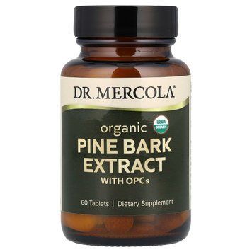 Органический экстракт сосновой коры с ОРС, Pine Bark Extract with OPCs, Dr. Mercola, 60 таблеток