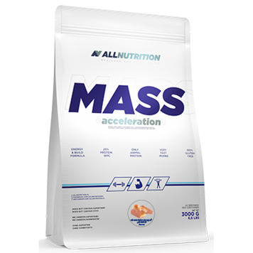 Гейнер для набору маси AllNutrition Mass Acceleration 3000 г Chocolate Caramel Nougat