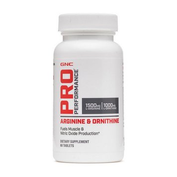 Аргинин + Орнитин GNC L-Arginine L-Ornithine 60 таблеток