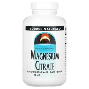 Магній цитрат, Magnesium Citrate, Source Naturals, 133 мг, 90 капсул
