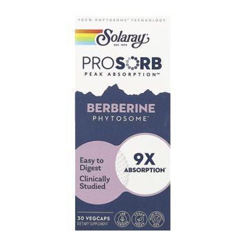 Берберин Solaray Prossorb Berberine 9x30 вег. капсул