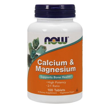Кальций магний Now Foods Calcium & Magnesium (100 таб)