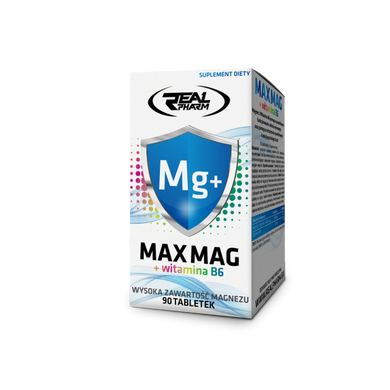 Магний + Б 6 Real Pharm Max Mag + Vitamina B6 90 таблеток