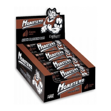 Протеїновий батончик Monsters Strong Max 20 х 80 грам Какао