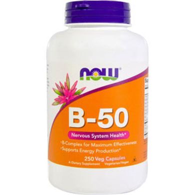 Комплекс вітамінів групи Б 50 Now Foods B-50 (100 кап)