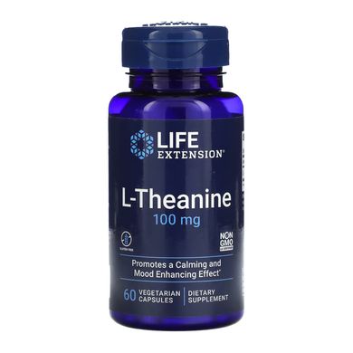 Л-теанін Life Extension L-Theanine 100 mg 60 вег. капсул