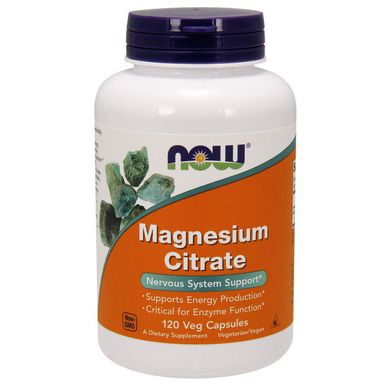 Магний Now Foods Magnesium Citrate 120 капс