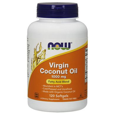 Кокосовое масло Now Foods Virgin Coconut Oil 1000 mg (120 капс)
