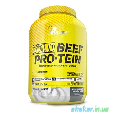 Яловичий протеїн Olimp Gold BEEF Pro-Tein (1,8 кг) голд полуниця