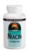 Ніацин (В3) 100мг, Source Naturals, 250 таблеток