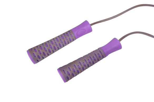 Скакалка PowerPlay 4206 Cіро-фіолетова
