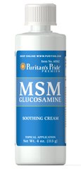 Крем для суставов и связок Puritan's Pride MSM Glucosamine Cream 113 г