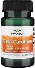 Бета-каротин Swanson Beta-Carotene 10000 IU 100 капсул