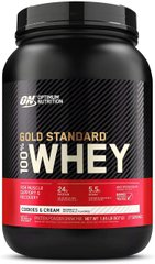 Сироватковий протеїн ізолят Optimum Nutrition 100% Whey Gold Standard 900 г cookies & cream