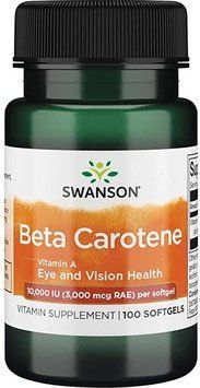 Бета-каротин Swanson Beta-Carotene 10000 IU 100 капсул