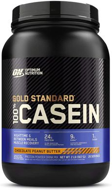 Казеїн Optimum Nutrition 100% Gold Standard Casein (909 г) шоколад-арахіс