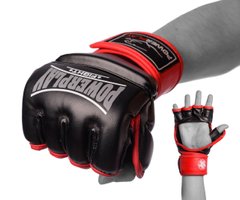 Перчатки для MMA PowerPlay 3058 черно-красные L