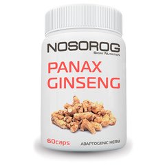 Женьшень екстракт Nosorog Panax Ginseng 60 капс носоріг корінь женьшеню
