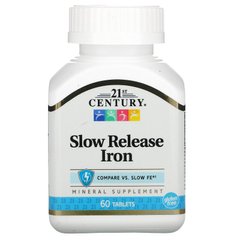 Железо 21st Century Slow Release Iron 60 таблеток