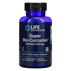 Супер био-куркумин, Super Bio-Curcumin, Life Extension, 400 мг, 60 вегетарианских капсул