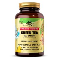 Зелений чай Екстракт Green Tea Leaf Solgar, 60 капсул